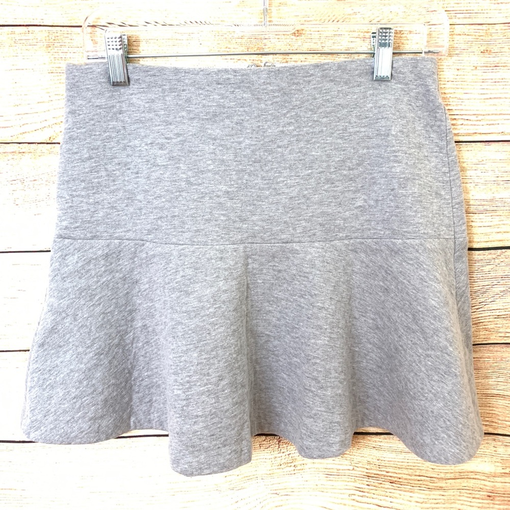 NWT LOFT light gray flared skirt size petite small